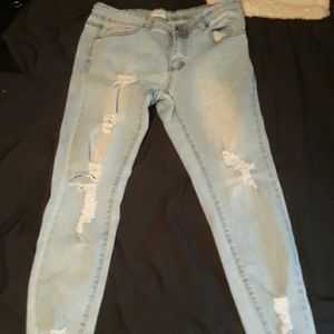 Distressed/Stonewashed GoGo Jeans